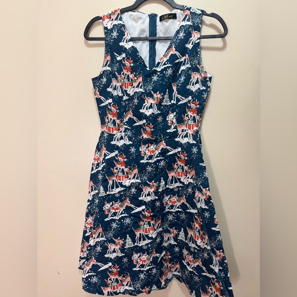 iHot Reindeer Christmas Dress
